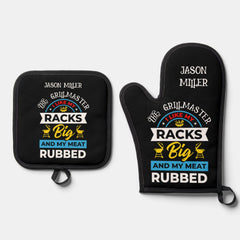 Fun Grill Master   Oven Mitt & Pot Holder Set