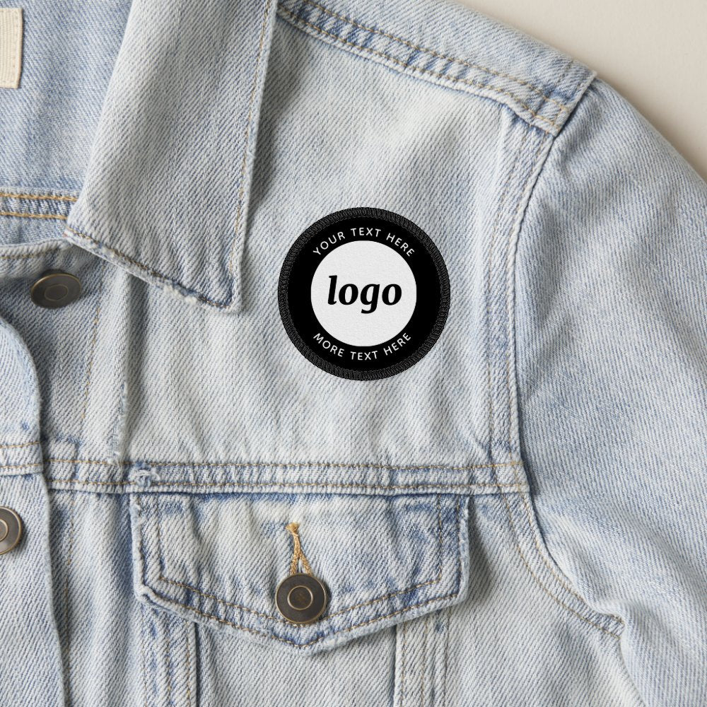 Simple Logo With Text Business Promotional Patch