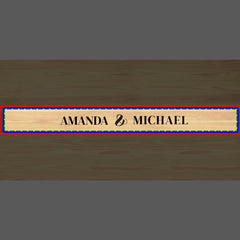 Wedding Names and Date Personalized Fast Four