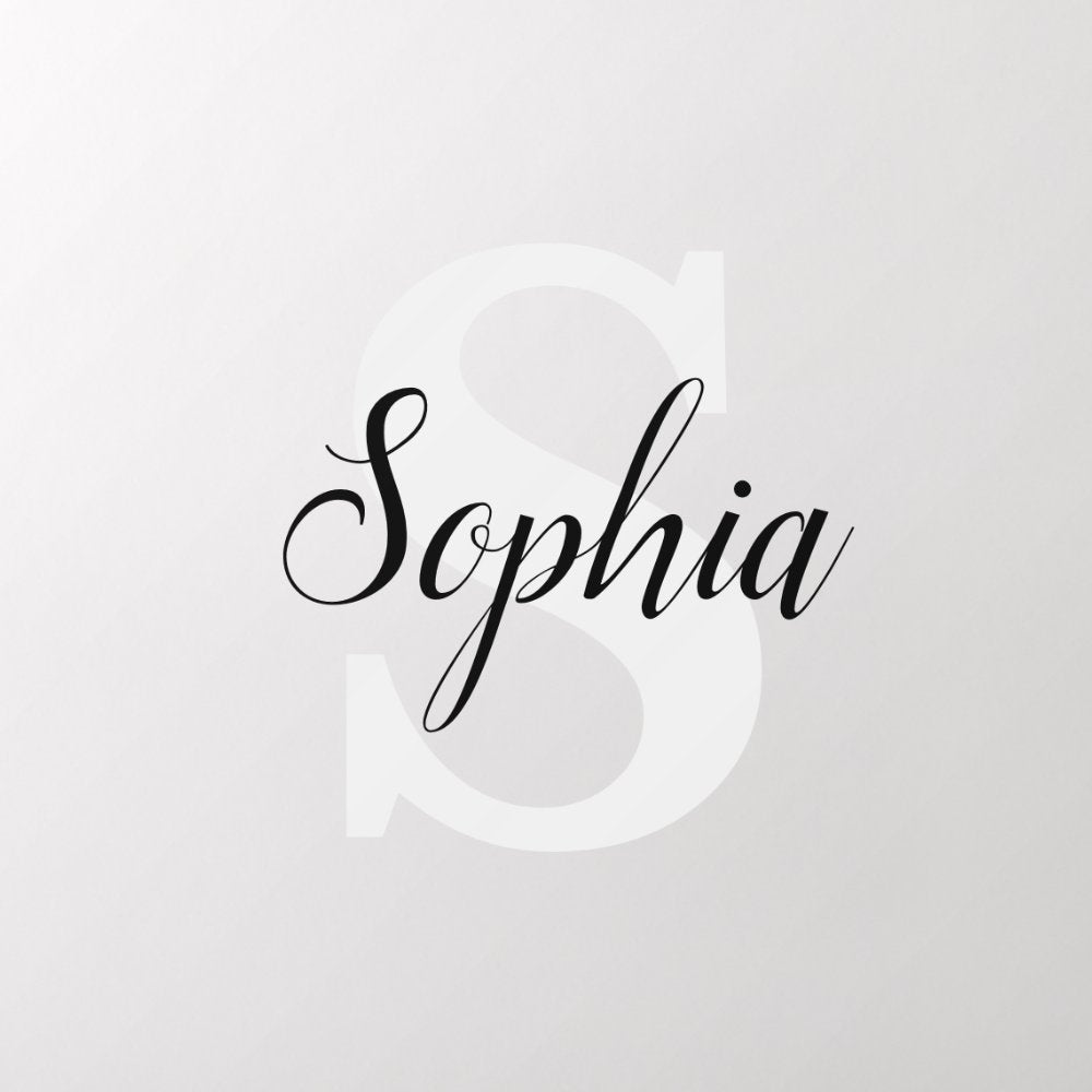 Name Script Monogram Fancy Wall Decal