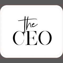 Modern Minimal The CEO Black Mouse Pad
