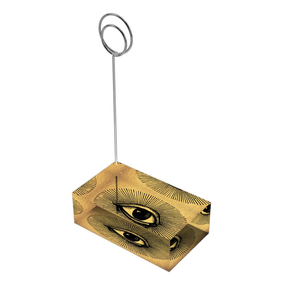 Eyeball | Table Card Holder | Gold