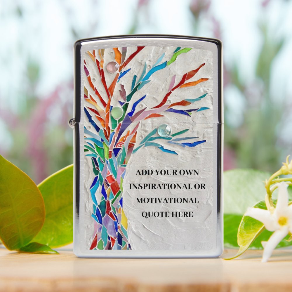 Create Your Own Inspirational Motivational Tree Zippo Lighter
