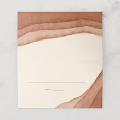 Terracotta Ombre | Minimalist Boho Wedding Place  Card