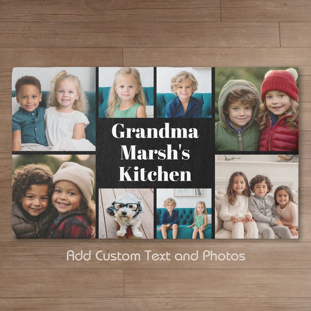 Custom Collage 8 Photo - Grandma's Kitchen Rug