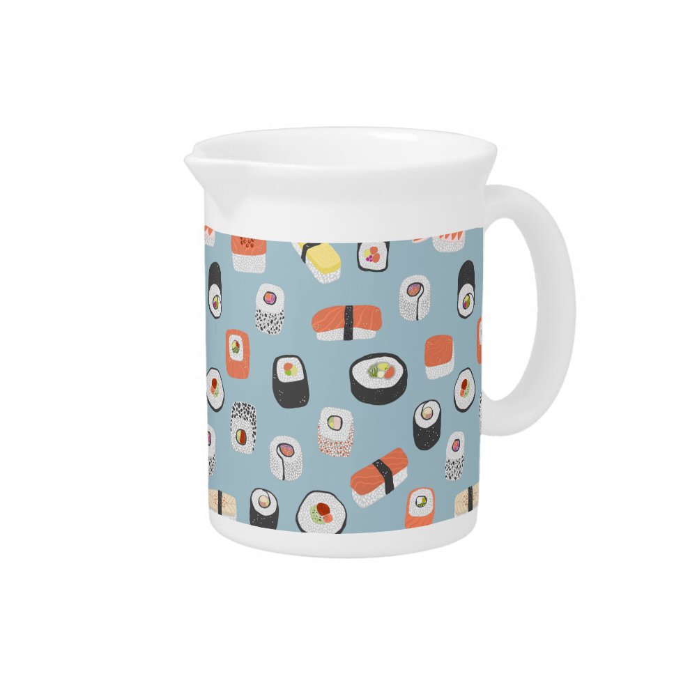 Sushi Pattern Beverage Pitcher