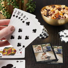 Modern 3 Photo Gallery Playing Cards
