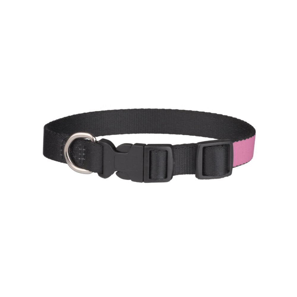 Cute Pink Black Paws Personalized Dog Pet Collar