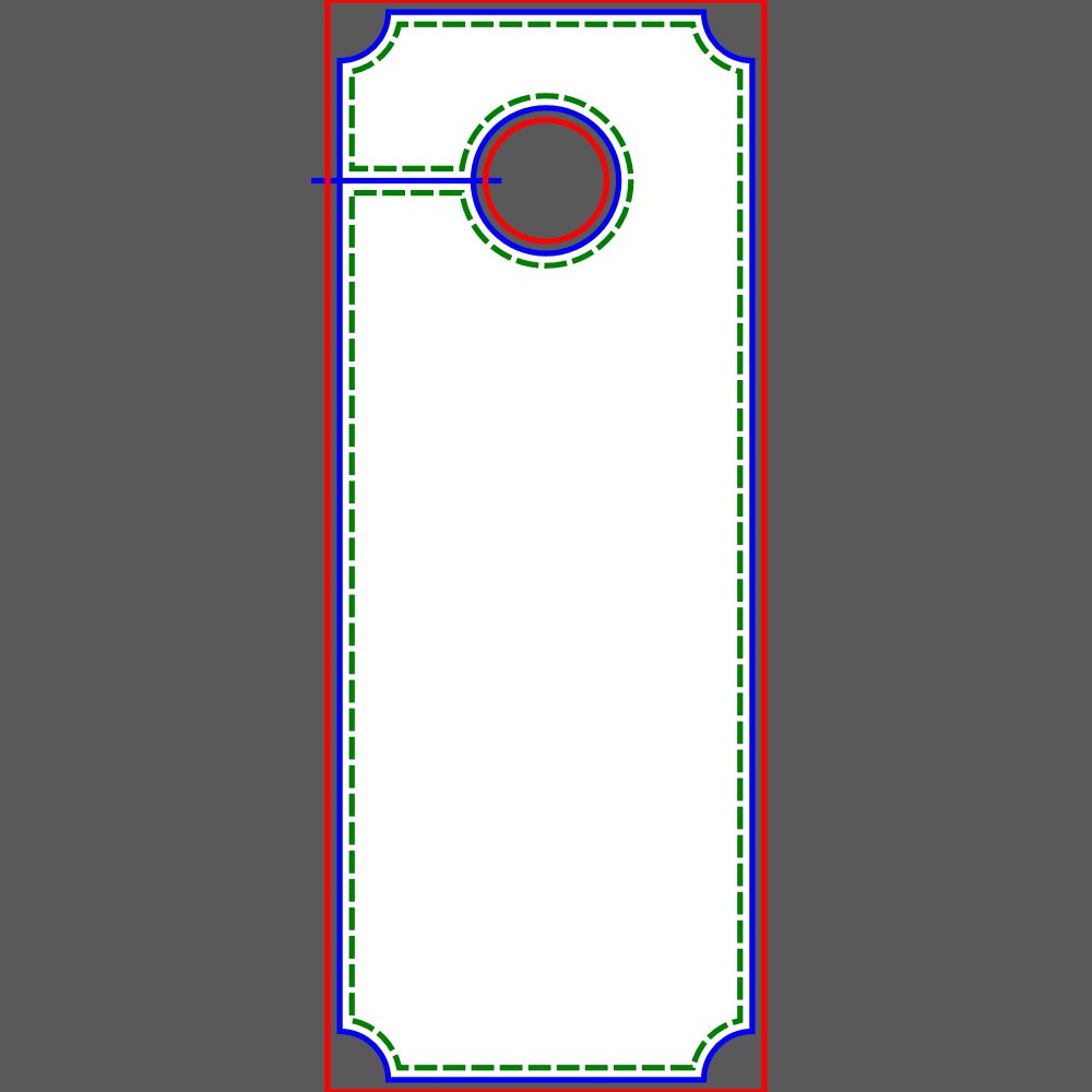 Pressure Power Washing Template Door Hanger