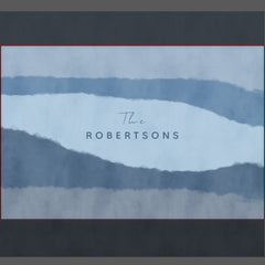 Coastal Abstract Shades of Blue Serving Tray