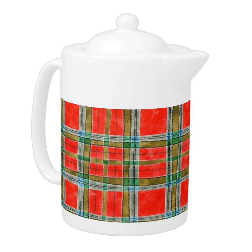 MAC BAIN TARTAN Porcelain Teapot