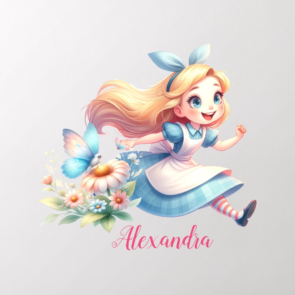 Personalized Personalized Alice in Wonderland Wall Decal