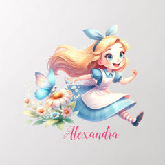 Personalized Personalized Alice in Wonderland Wall Decal