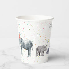 Modern Simple Party Animal | Wild Animal Birthday  Paper Cups