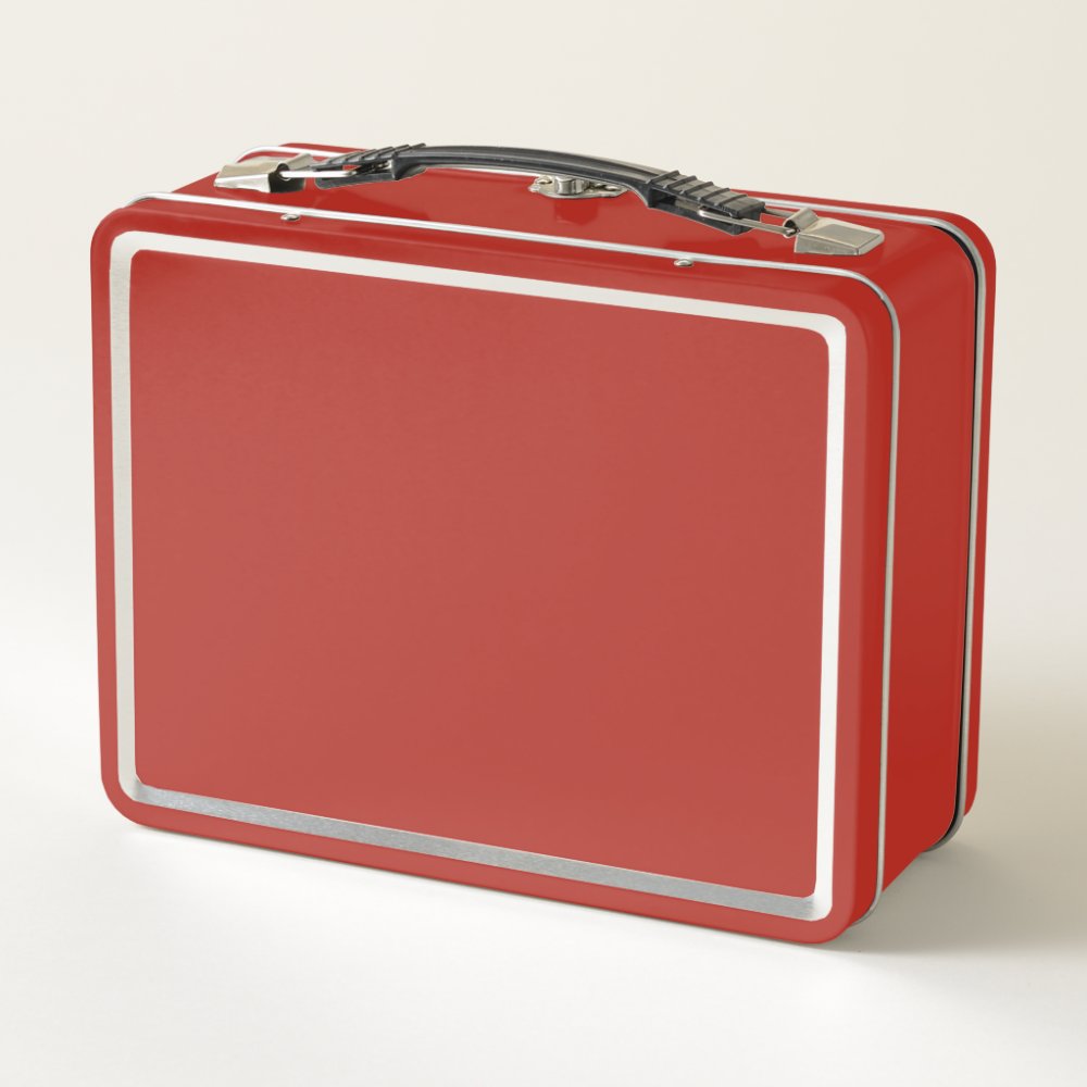 Fire Truck Kids Name Metal Lunch Box