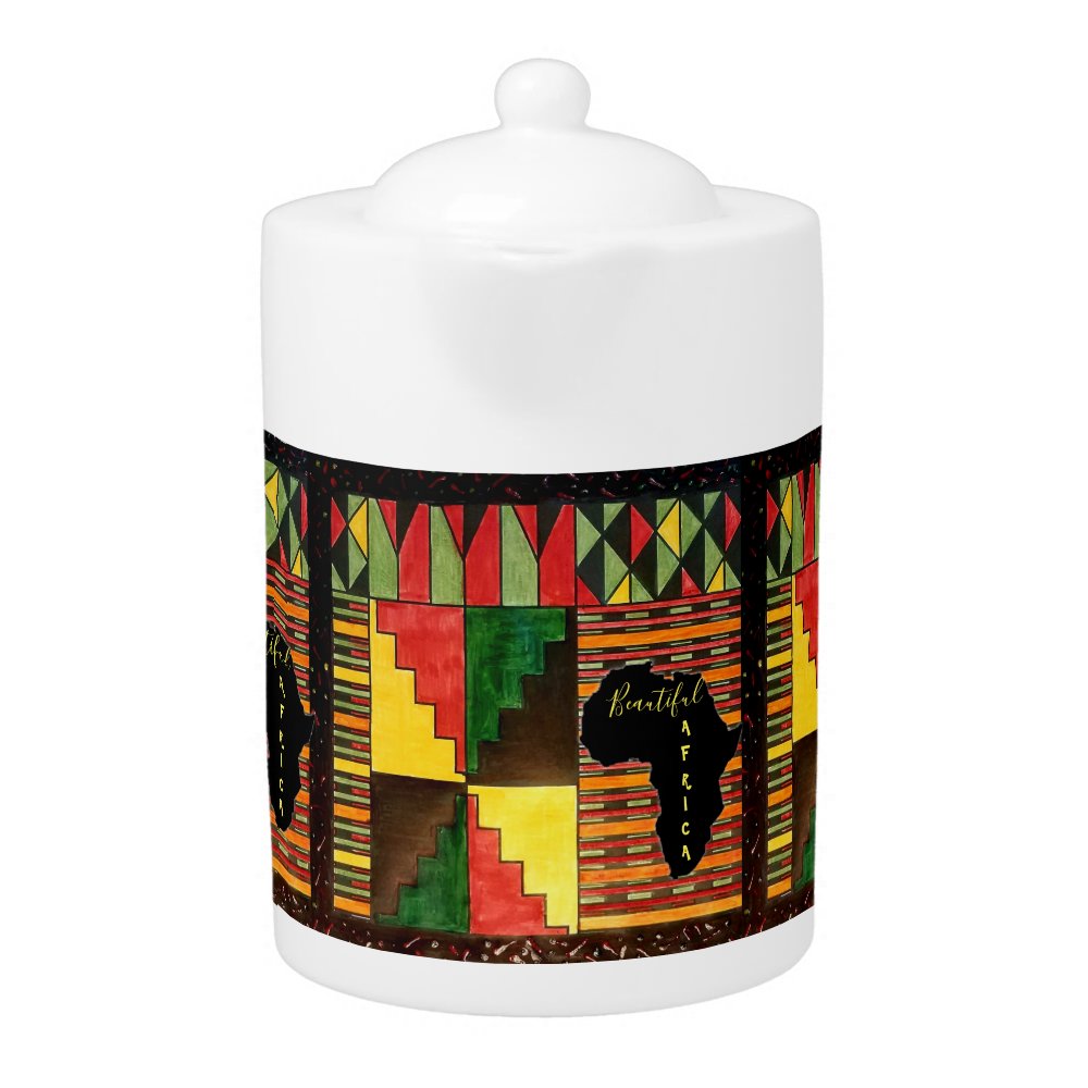Beautiful Africa Teapot