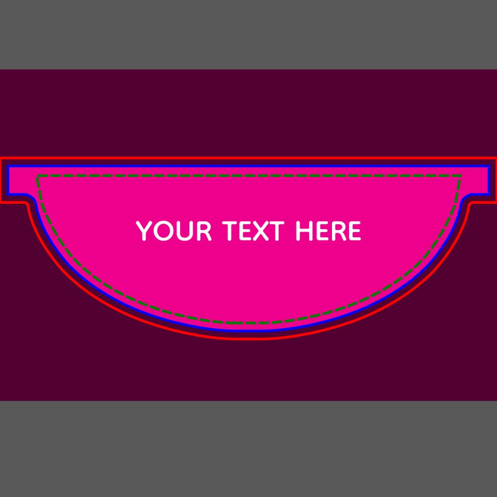 Creat Your Own Megenta Invitation Postcard Fanny Pack