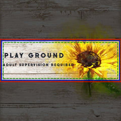 *~* Outdoor Lawn PLAY GROUND Cabin AP49 Sign