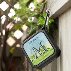Custom Monogram Name Scenic Golf Course Bluetooth Speaker