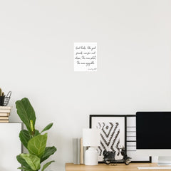 Script Lettering Friendship Quote Art Poster