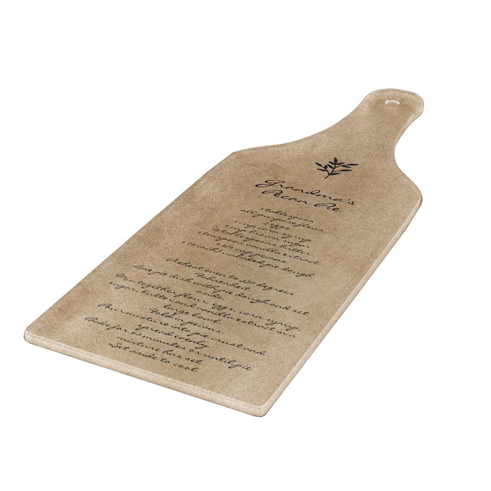 Family Recipe Keepsake Custom Text  Cutting Board