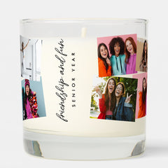 14 photo collage fun custom text scented candle