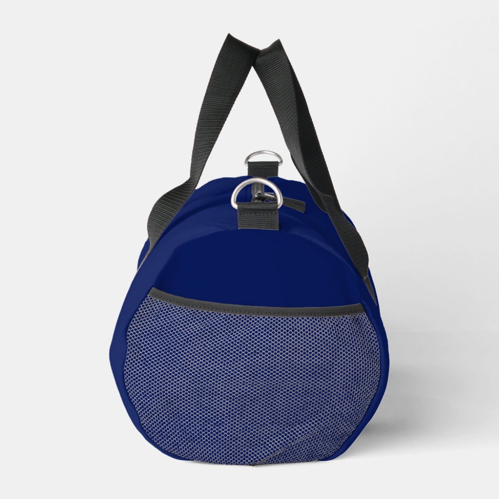 Logo Text Promotional Business Navy Blue Duffle Bag
