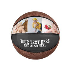 Custom Personalized Photo and Text Mini Basketball