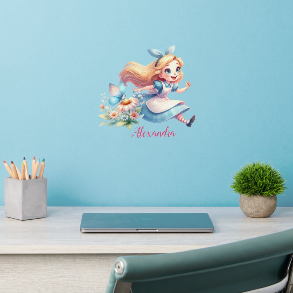 Personalized Personalized Alice in Wonderland Wall Decal