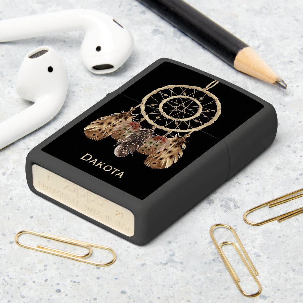 Dream Catcher Boho Style with Your Name Zippo Lighter
