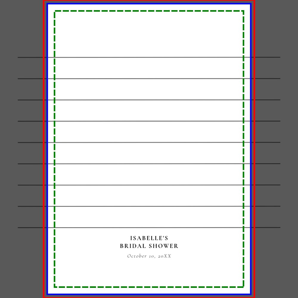 Stock the Kitchen Bridal Shower Recipe Card