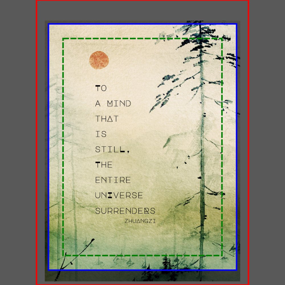 Motivational Zen Quote Asian Art Wood  Hanging Tapestry