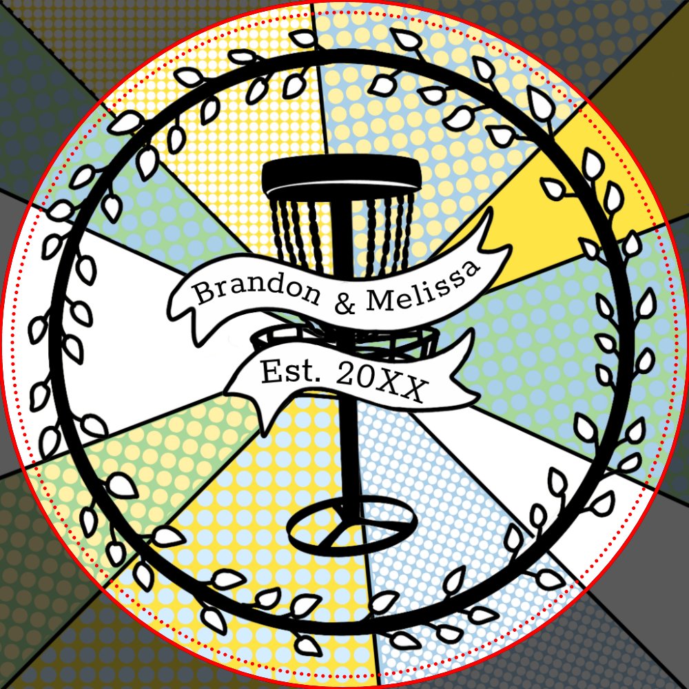 Disc Golf Personalized Couple Established Date