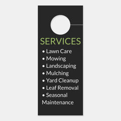 Landscaping & Lawn Service Professional Door Hange Hanger