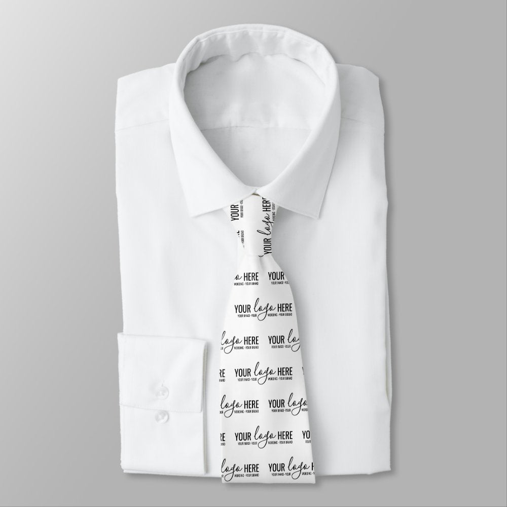 Custom Business Company Logo Promotional Pattern Neck Tie