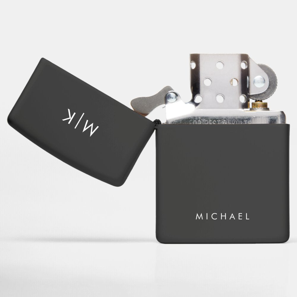Modern Monogram Zippo Lighter