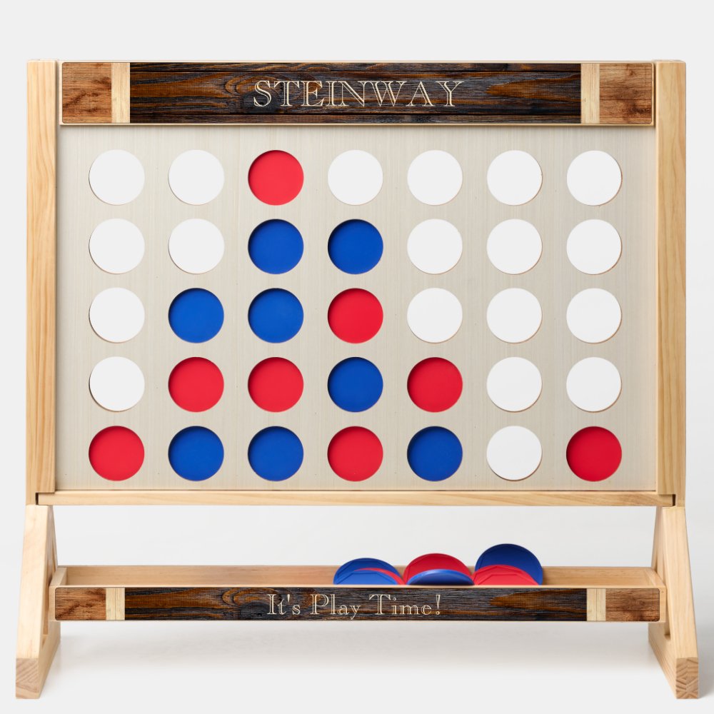 Rustic Wood Tone Fast Four Game