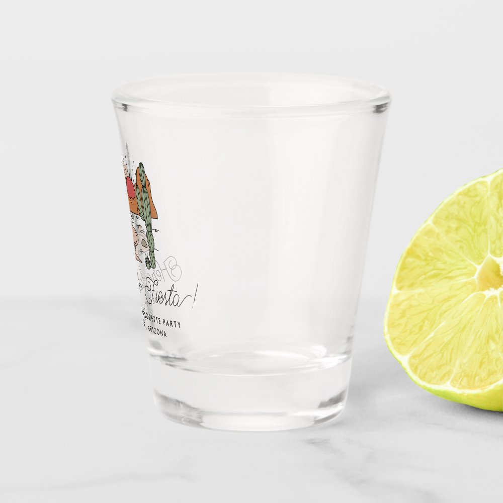 Bachelorette Weekend Party Fiesta Personalized Shot Glass