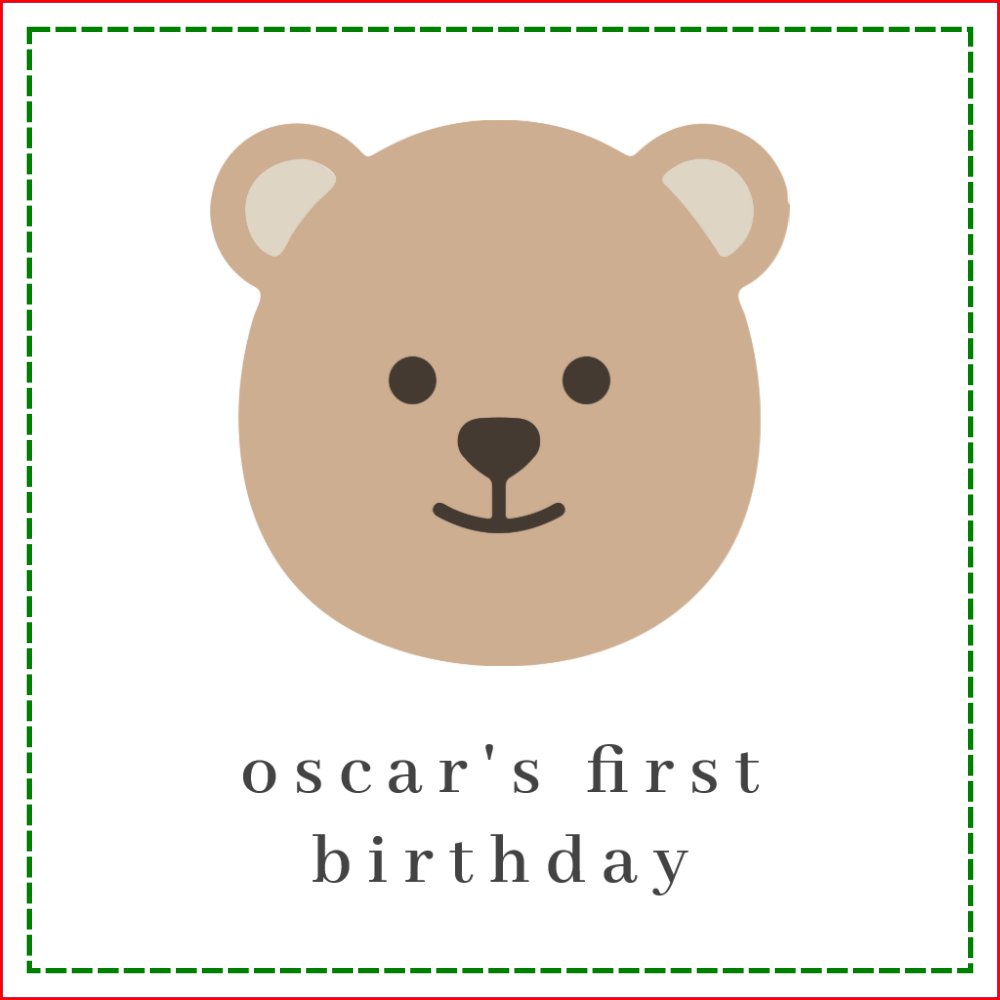 Teddy Bear Face Paper Napkin