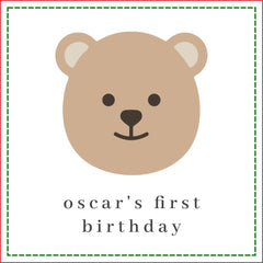 Teddy Bear Face Paper Napkin