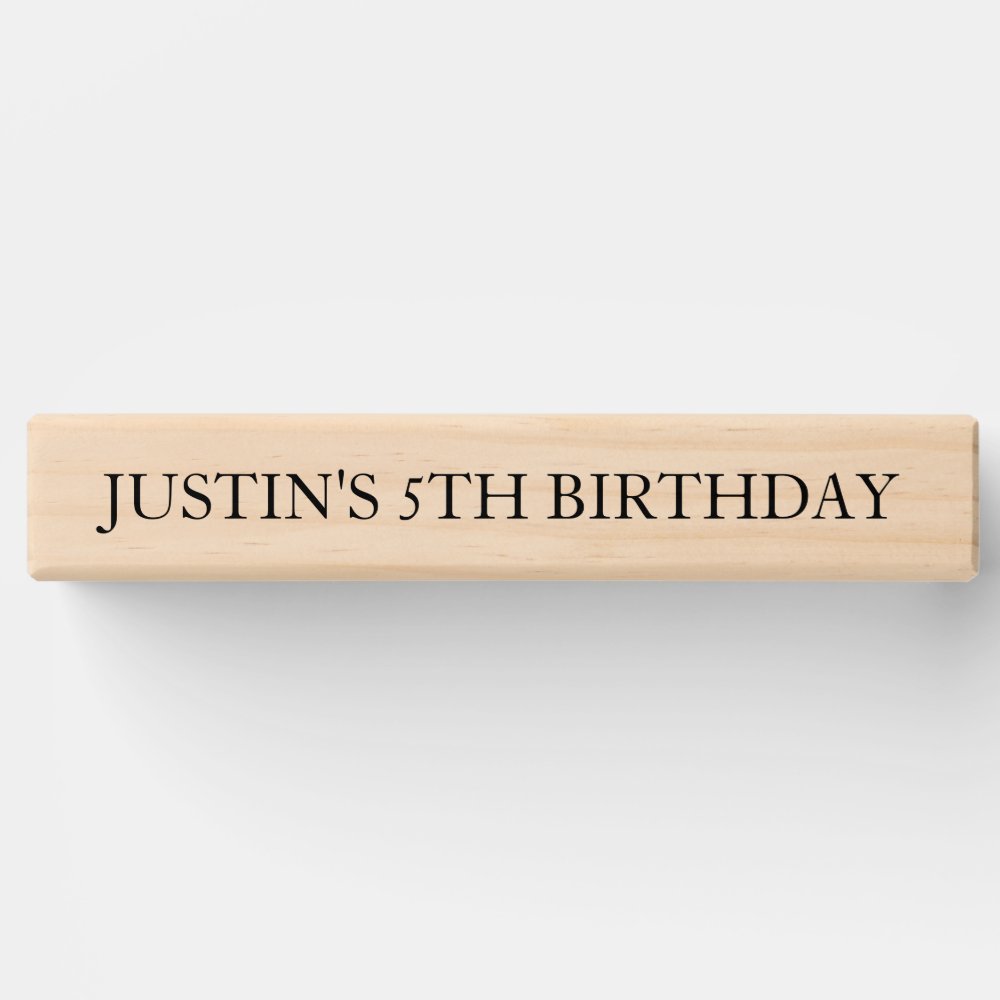 Child Birthday Personalized Dinosaur  Topple Tower