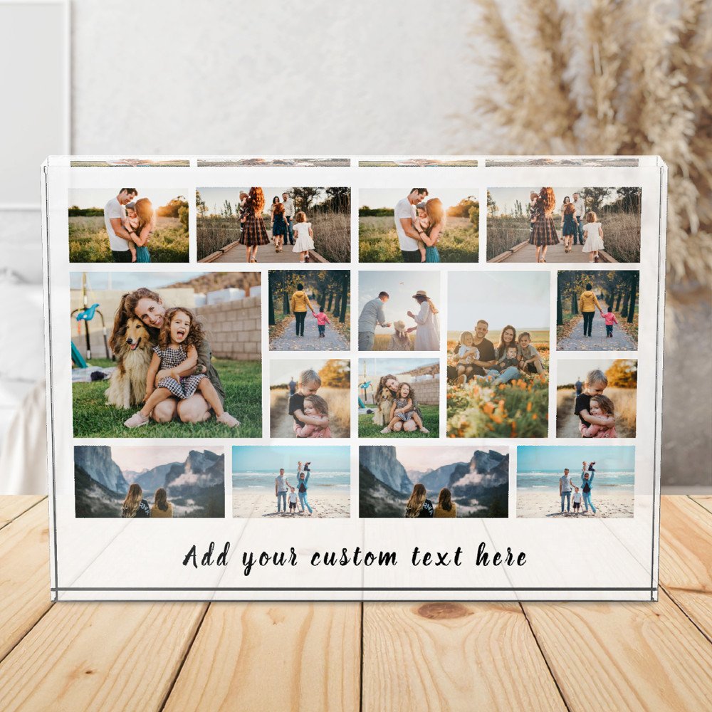 Personalized 16 Photo Collage Photo Block