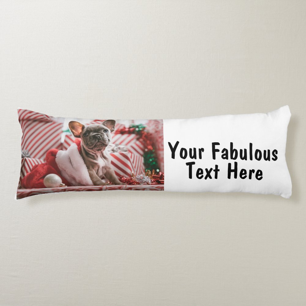 Personalized Photo and Text Body Pillow