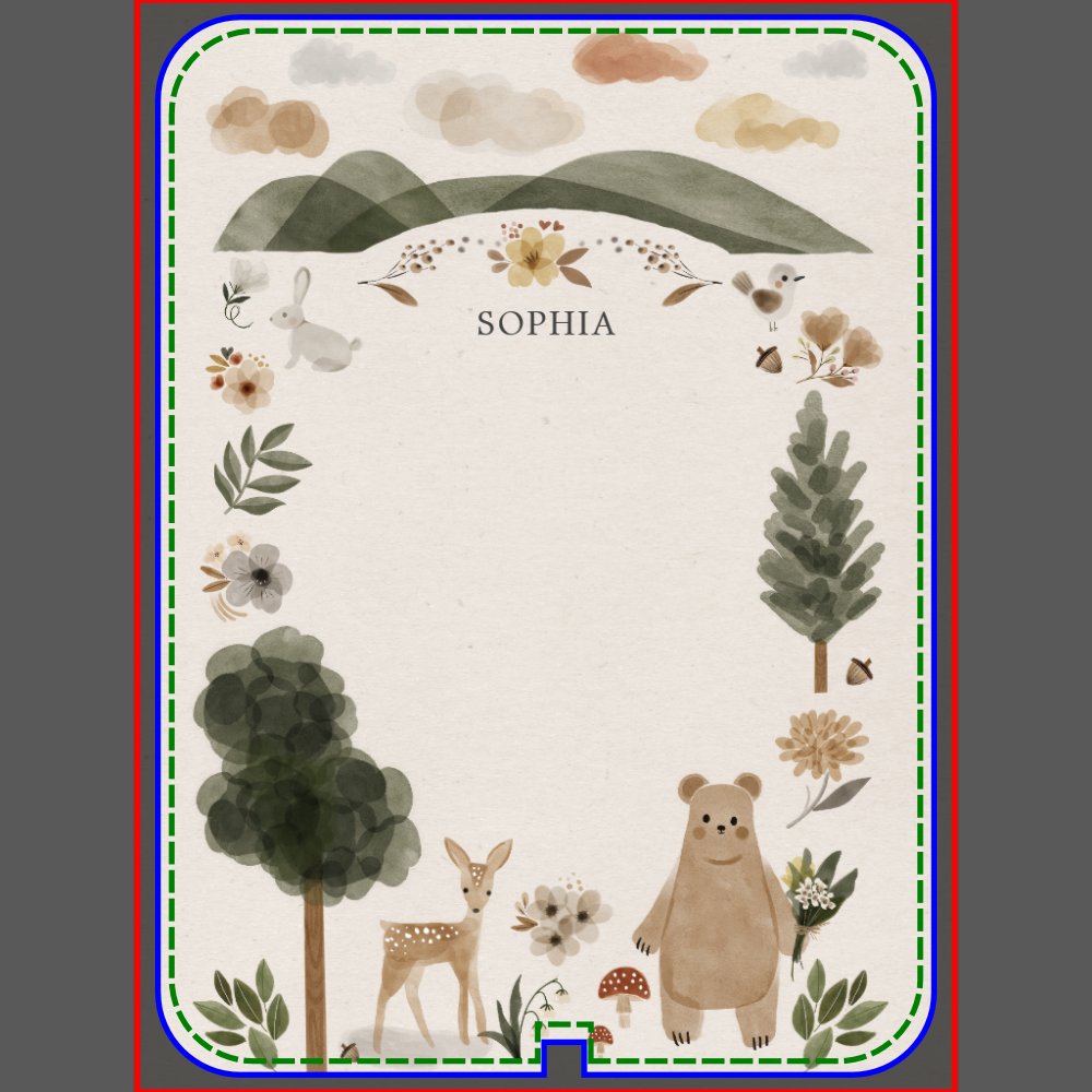 Boho Woodland Baby Blanket - Baby Shower Gift