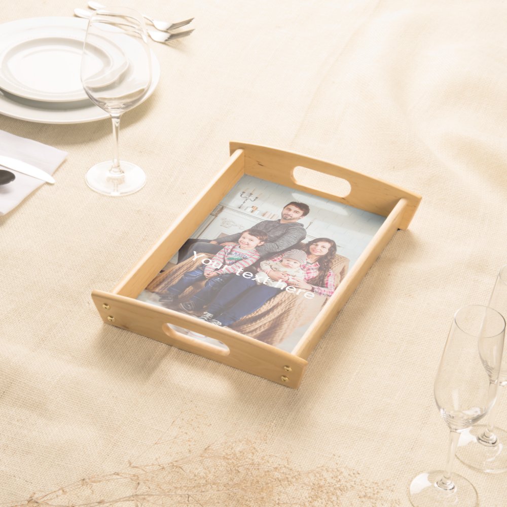 Custom Photo and/or Text Serving Tray