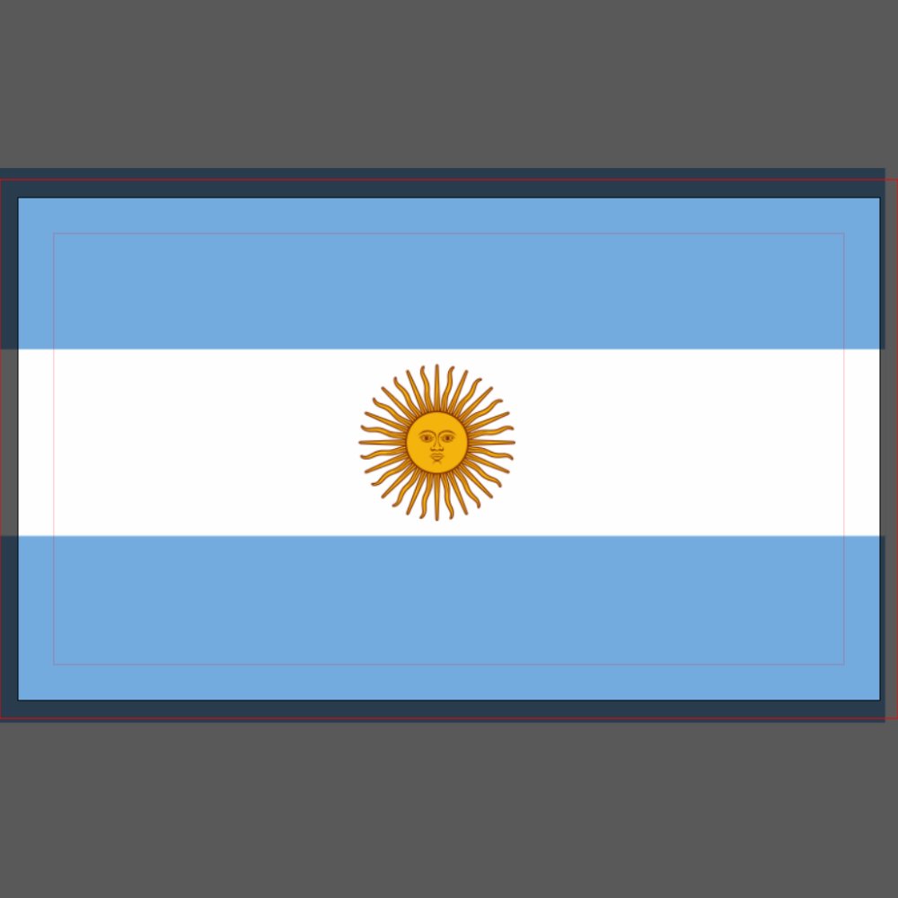 Argentina flag table place card holder for wedding