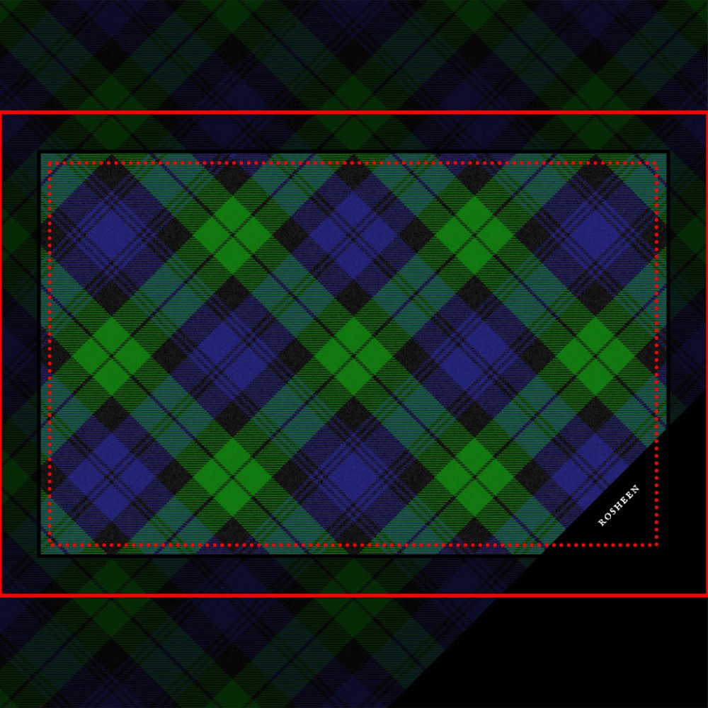 Traditional Black Watch Clan Tartan Pet Bed