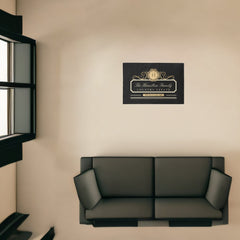 Elegant Family Home Gold Black Rug