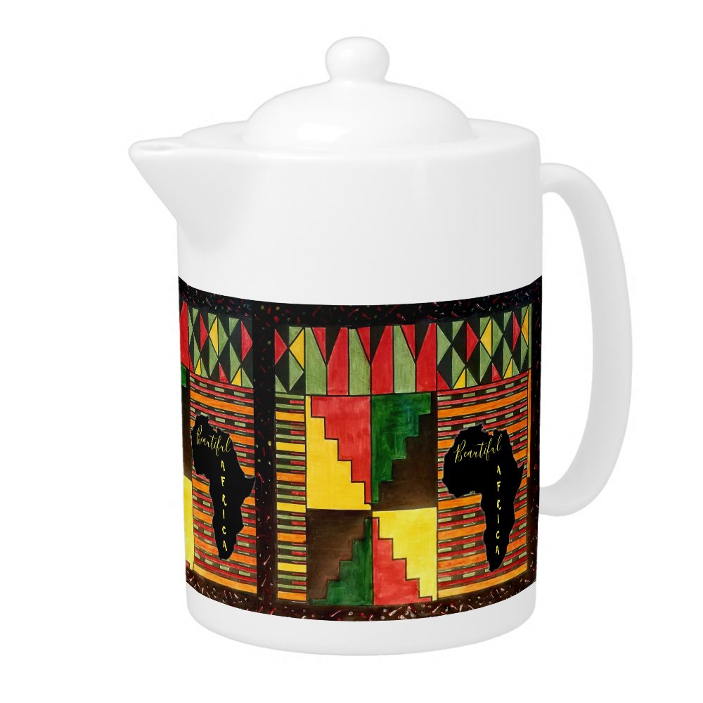 Beautiful Africa Teapot