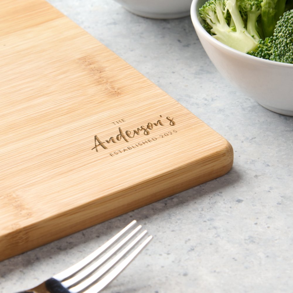 Personalized Cutting Board, Wedding Gift Engraved Cutting Board